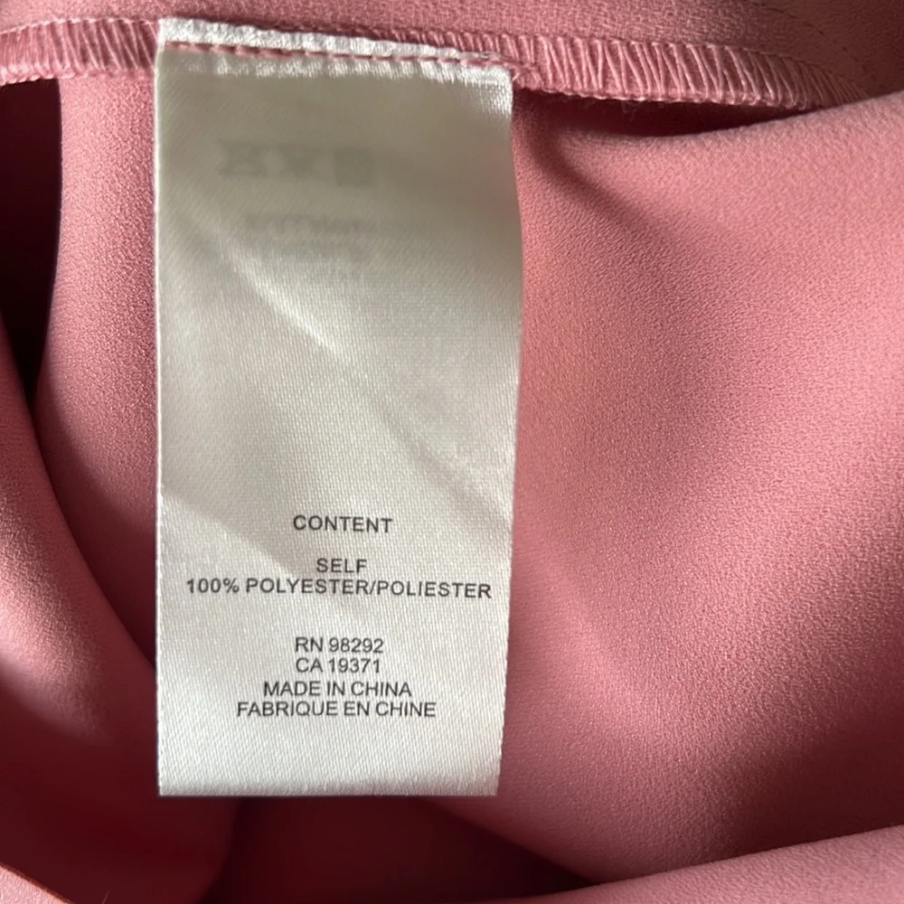 NWT Archival Tibi Fall 2018 Bonded Satin Funnel Neck Crop Top Dusty Pink Rose 4